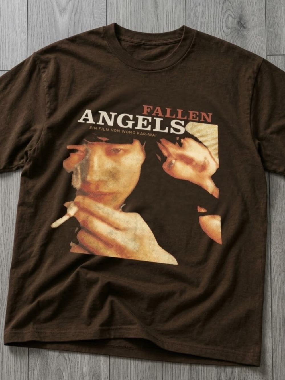 Gildan Fallen Angels Brown Graphic Tee
